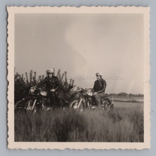 Männer mit motorrad horex - mit,