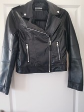 Neuwertig H&M Lederjacke Bikerjacke Gr.158