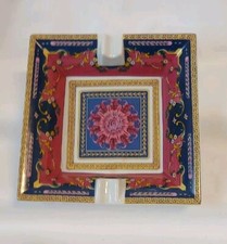 Aschenbecher Schmuckablage Ca.15.5x 15.5 cm Porzellan Ablage Design Bunt...