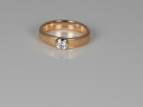 Solitär brillant ring 585 - brillant,