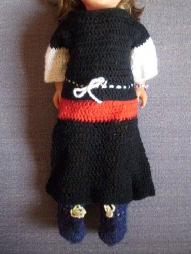 Gestrickte puppenkleidung rock - gestrickte,