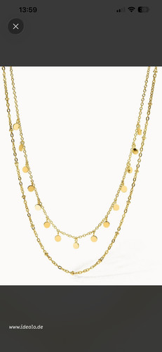 Purelei plain halskette gold - plain,