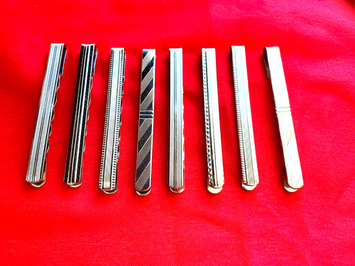 Set aus krawattenklammern - set,