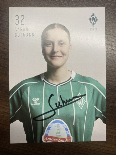 Sarah gutmann autogrammkarte - gutmann,
