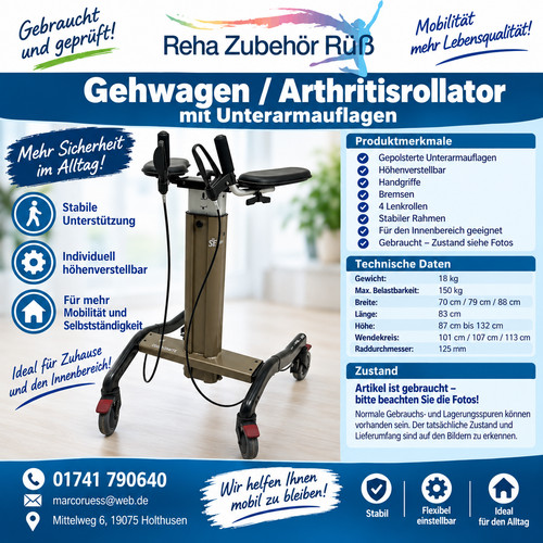 Rollator dolomite step - rollator, up
