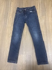 Jeans Hose Jeanshose mit innen liegenden Gummibund Gr. 134 Thermohose B