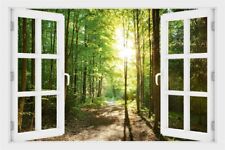 Wandtattoo Wald Natur Bäume - verschiedene Rahmentypen DW000190