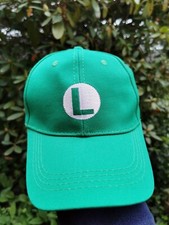 Super Mario Luigi grün Baseball Cap Kappe Gamer Fan Merch Cosplay Mütze 