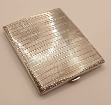 Jugendstil Zigarettenetui aus 830er Silber um 1900 ca. 104 Gramm von EWC / GB