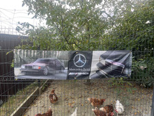 Garage Banner 180x45 cm – BMW, Audi, Mercedes, VW, Subaru – Deko, Geschenk
