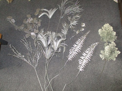 Teile silberne kunstblumen - teile,