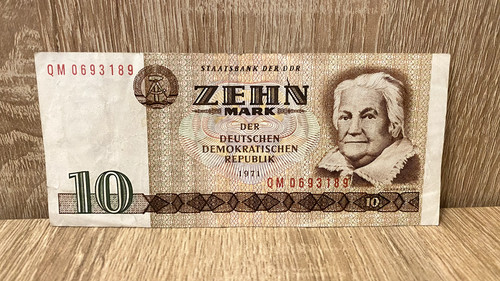 Ddr mark banknote 1971 - ddr,