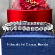 4mm Echter Moissanit Tennis