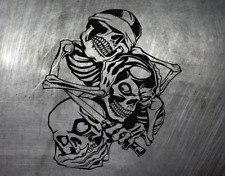 Totenkopf Skull Oldschool Hand Aufkleber Auto Style Sticker JDM Bike Lkw Tattoo