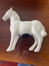 Spardose Pferd, weiß, Steingut