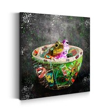 Frosch in Badewanne Graffiti