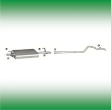 Mercedes Sprinter 208 308 D 58KW Pritsche 1995-2000 LWB Auspuff Abgasanlage 0637