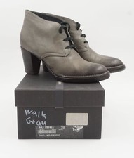 Alberto Fermani Stiefel Stiefelette Oakland 39 grau Leder Blockabsatz 8 cm B49