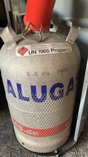 ALUGAS Propan Gasflasche 11kg, Alu, für Camping, Wohnmobil, Grill