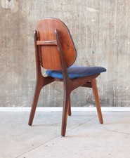 Stuhl Vintage Arne Hovmand Olsen Teak 60er Midcentury Chair Mid-Century Leder