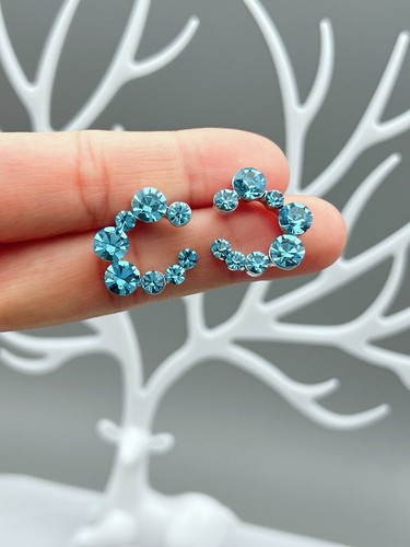 Strass creolen ohrringe mit - creolen,