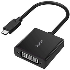 Hama USB-C auf DVI Adapter Wandler 4K für Thunderbolt 3 4 Mac PC Monitor Beamer
