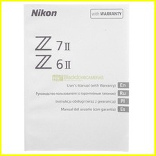 Nikon Z6 II und Z7 II Digitalkamera Bedienungsanleitung Bedienungsanleitung Englisch Ru Pl E