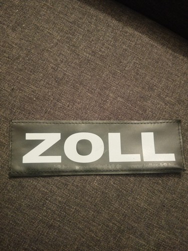 Zoll patch schwarz pvc - patch, schwarz,