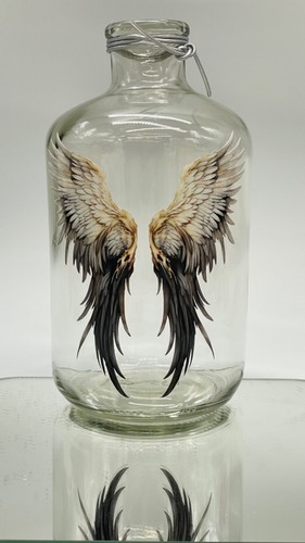 Spardose aus glas sparflasche - spardose,