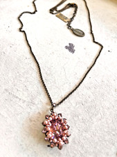 NEU!  -Lange Halskette von Konplott mit Anhänger (Pink Swarovski-Stein) -  NEU !