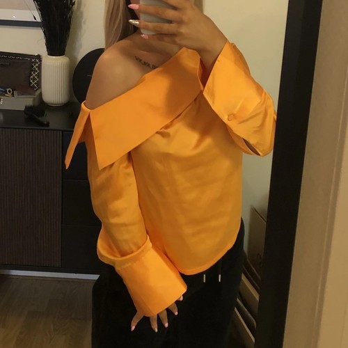 Zara oneshoulder seidenbluse - zara,