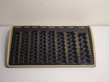 Vintage Münzzählbrett DM