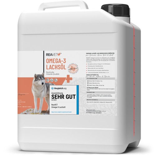 Reavet lachsöl hunde liter - reavet,