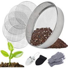 Gartensieb Edelstahl 5in1 20cm