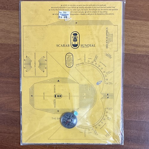 Heliographics scarab sundial - heliographics,