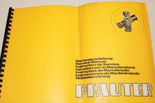 Wartungsanleitung - Wälz-Fräsmaschine Fräse - PFAUTER - PA 210