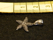 Nachlass-selten sehr schön alter echt 925er Silber Ketten Anhänger-Seestern-Rar