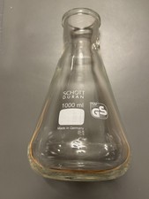 Vakuum-Saugflasche in Erlenmeyerform SCHOTT DURAN 1000ml mit  bzw. ohne Ansatz
