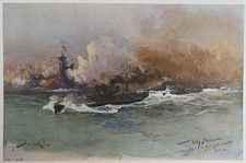 Doppel Lithographie 1914