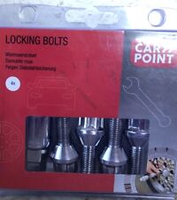 4x CARPOINT Felgen Diebstahlsicherung Adapter M12x1,5x26mm Typ B Konisch