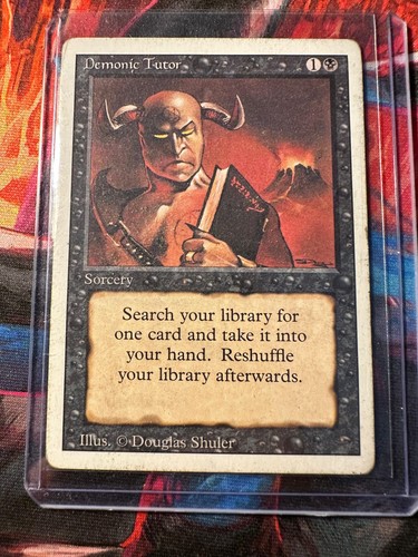 Demonic tutor revised mtg - revised,