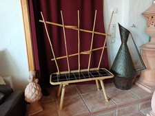 Blumenbank-Ständer-Tisch, auch Raumteiler, 50er 60er  aus Bambus, wunderschön!