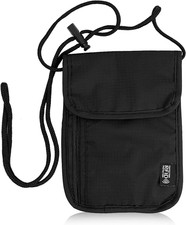 Brustbeutel Brusttasche Mit RFID Schutz,Anti-Diebstahl Unisex Reisegeldbeutel,Le