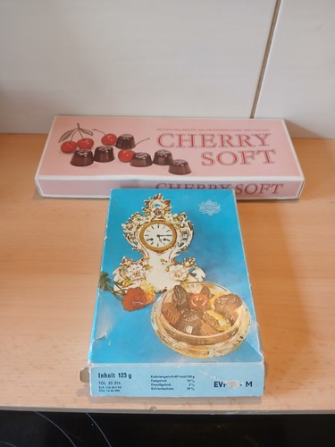 Ddr pralinenschachtel leer - x,