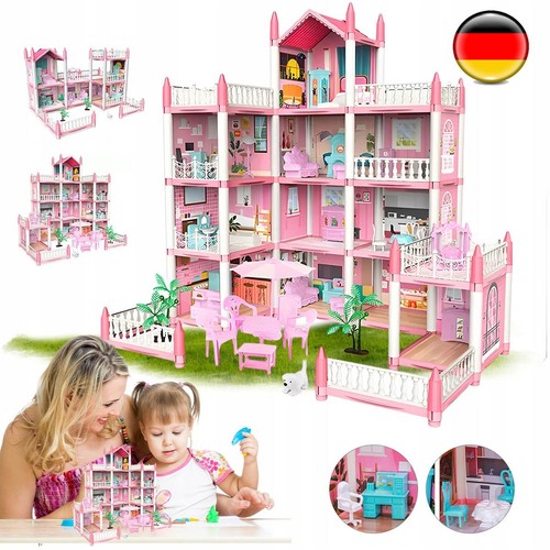 Puppenhaus mit möbeln und - puppenhaus,