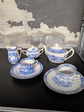 Porzellan set china blau - set,