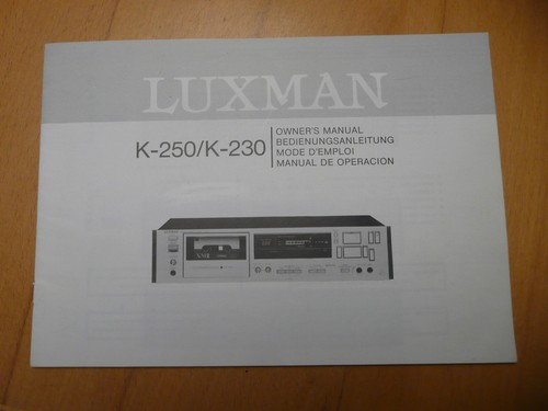 Luxman 250 230 - luxman, k-250/k-230