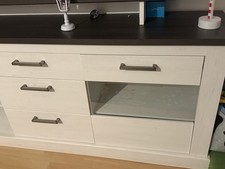 Sideboard Weiß / Braun mit