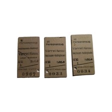 Varrel - Hannover, 1921, Inflationsstempel, 3 Fahrkarten, Dt. Reich, 4.Kl.