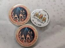 Masken Fasnet Fasnacht 3 kleine Button, Pins,Anstecker Dettingen NZ 2005